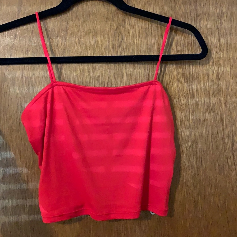 Crop top red